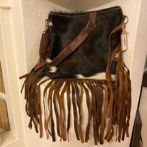 NWT Hair on hide crossbody
